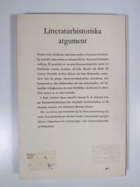Litteratur historiska argument : studier i en vetenskaps metodpraxis