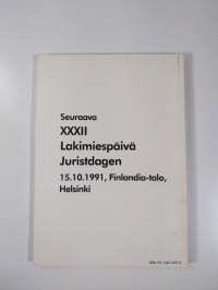 Yksilö ja yhteiskunta : Suomen lakimiesliiton XXXI lakimiespäivän pöytäkirja 15.9.1989