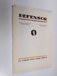Defensor legis N:o 11-12/1985