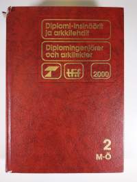 Diplomi-insinöörit ja arkkitehdit 2000 1-2 = Diplomingenjörer och arkitekter 1, A-L ; M-Ö