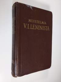 Muistelmia Vladimir Iljits Leninnistä 1