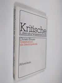 Textanalyse als Ideologiekritik - Zur Rezeption zeitgenössischer unterhaltungsliteratur