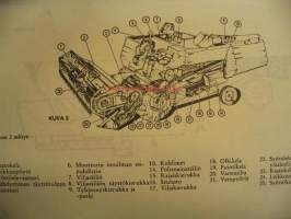 Massey Ferguson 520 Super II leikkuupuimuri käyttöohjekirja