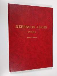 Defensor legis index 1961-1970