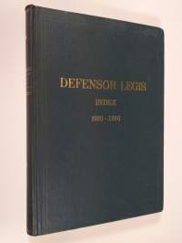Defensor legis index 1920-1960