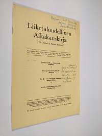 Liiketaloudellinen aikakauskirja n:o 1-1961