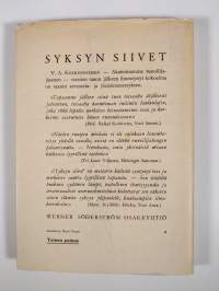 Syksyn siivet : runoja