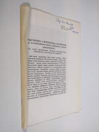 Säätiöiden liiketoimintaa, kirjanpitoa ja tilintarkastusta koskevat uudet säännökset (eripainos Defensor legis-lehdestä, 1965, N:o 7-8) (tekijän omiste)