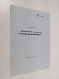 Ajankohtaisia kysymyksiä tuomioistuinlaitoksen piirissä