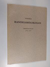 Svenska handelshögskolan årsberättelse 1964-1965