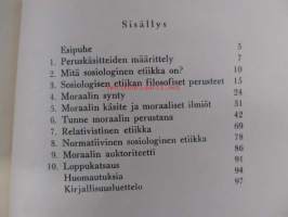 Moraali ja yhteiskunta. Tutkimus sosiologisesta etiikasta