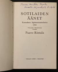 Sotilaiden äänet - Kannaksen läpimurtotaisteluista 1944 - Yleisradion ääniarkistosta koonnut Paavo Rintala