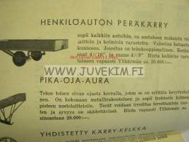 Ylihärmän kärrytehdas, hinnasto -esite