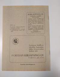 Bibliophilos 1/1959