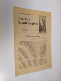Orimattilan Seurakuntalehti 1/1938