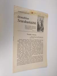 Orimattilan seurakuntalehti 1/1935