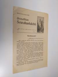 Orimattilan Seurakuntalehti 1/1940