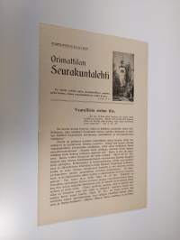 Orimattilan Seurakuntalehti 11/1938