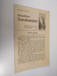 Orimattilan Seurakuntalehti 5/1936