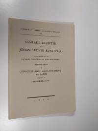 Samlade skrifter av Johan Ludvig Runeberg VIII : 1 : Uppsatser och avhandlingar på latin (lukematon)