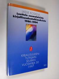 Luettelo suomalaisista kirjallisuudentutkimuksista : 1986-1994