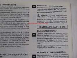 Volvo Penta MD, TMD, TAMD, AQAD 31A, TMD, TAMD, AQD, AQAD 41A Instruktionsbok -käyttöohjekirja ruotsiksi