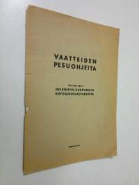 Vaatteiden pesuohjeita