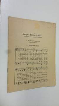 Vesper kirkkojuhlissa