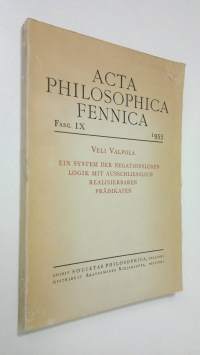 Acta philosophica Fennica IX 1955