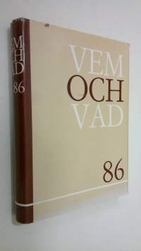 Vem och vad : biografisk handbok : 1986