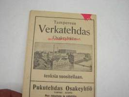 Tampereen teatteri näytäntökausi 1921-22 &quot;Tukkijoella&quot; -näytelmä, käsiohjelma