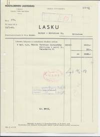 Nuutajärven Lasi Oy Urjala 1948 - firmalomake