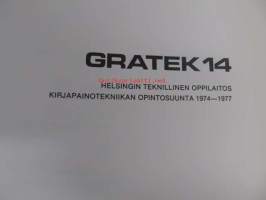 Gratek 14. Kirjapainoteknikkojen vuosijulkaisu 1974-1977