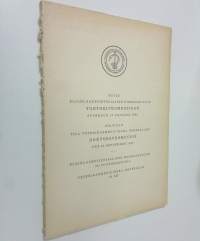 Kutsu Eläinlääketieteellisen korkeakoulun tohtoripromootioon syyskuun 23 päivänä 1965 = Inbjudan till Veterinärmedicinska högskolans doktorspromotion den 23 septe...