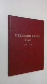 Defensor legis : index 1971-1980