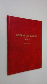Defensor legis : index 1981-1990