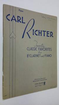 20 classic favorites : twenty well-known melodies arranged for Bb Clarinet and Piano