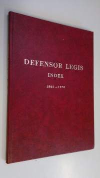 Defensor legis index 1961-1970