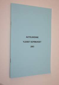 Autoliikenne yleiset sopimukset 2003