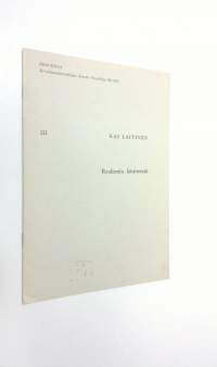 Realismin käsitteestä (eripainos 3) : Kirjallisuudentutkijain Seuran Vuosikirja 28/1974