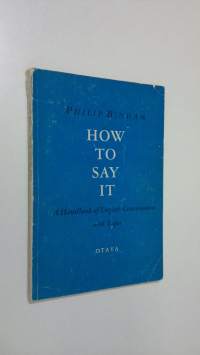 How to say it