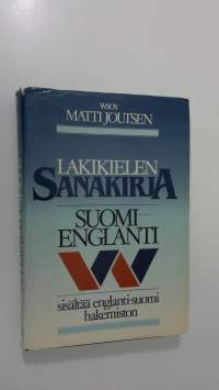 Lakikielen sanakirja : suomi-englanti