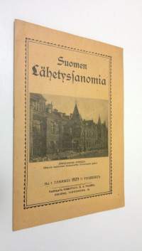 Suomen lähetys-sanomia n:o 1/1929