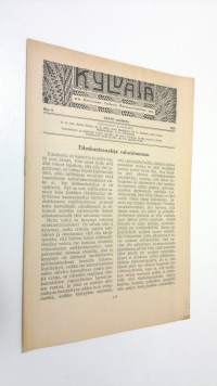Kylväjä n:o 9/1929 : raittiuden ystävien äänenkannattaja ; viikkolehti raittiutta ja kansanvalistusta varten