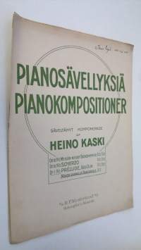 Pianosävellyksiä = pianokompositioner : Metsän-neidot ; Scherzo ; Prelude