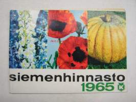 Kesko siemenhinnasto 1965 -seed catalog