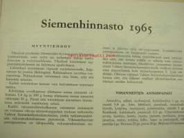 Kesko siemenhinnasto 1965 -seed catalog