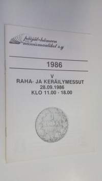 V Raha- ja keräilymessut 28.09.1986 klo 11.00-18.00