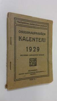 Osuuskauppaväen kalenteri 1929 : Helsingin horisontin mukaan