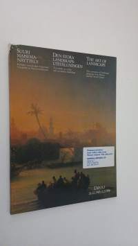 Suuri maisemanäyttely Espoon Dipolissa 26.12.1985-2.2.1986 = Den stora landskapsutställningen i kongresscentrum Dipoli, Esbo 26121985-221986 = The art of landscap...